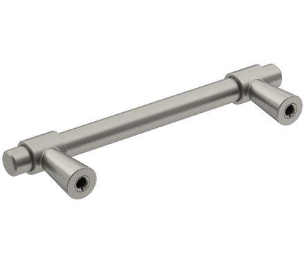 Amerock Cabinet Pull Satin Nickel 3-3/4 inch (96 mm) Center-to-Center Destine 1 Pack Drawer Pull Cabinet Handle Cabinet Hardware