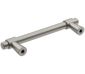Amerock Cabinet Pull Satin Nickel 3-3/4 inch (96 mm) Center-to-Center Destine 1 Pack Drawer Pull Cabinet Handle Cabinet Hardware