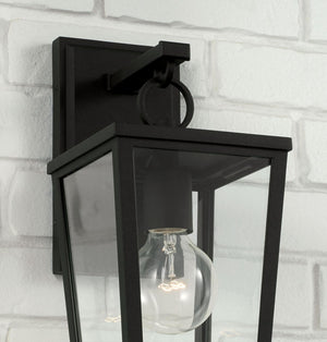 Capital Lighting 948111BK Elliott 1 Light Outdoor Wall Lantern Black