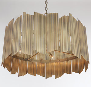 Capital Lighting 333441AD Xavier 4 Light Pendant Aged Brass