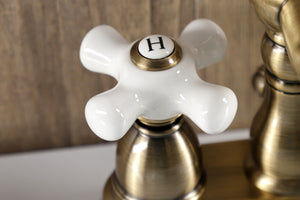 Kingston Brass KB1603PX Heritage 4 in. Centerset Bathroom Faucet, Antique Brass