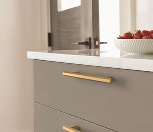 Amerock Cabinet Pull Champagne Bronze 5-1/16 inch (128 mm) Center-to-Center Caliber 1 Pack Drawer Pull Cabinet Handle Cabinet Hardware