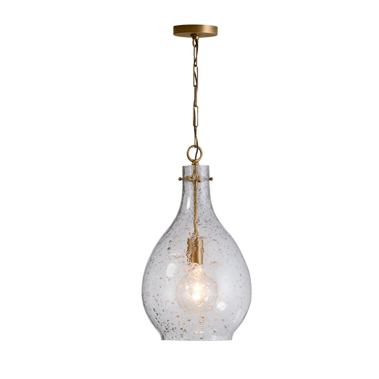 Capital Lighting 333813PA-472 Rabun 1 Light Pendant Patinaed Brass
