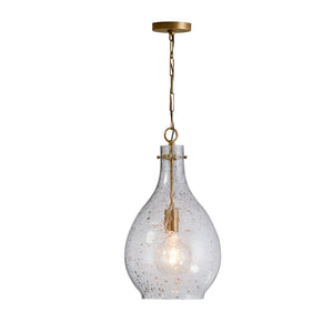 Capital Lighting 333813PA-472 Rabun 1 Light Pendant Patinaed Brass