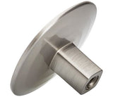 Amerock Cabinet Knob Satin Nickel 1-9/16 inch (40 mm) Diameter Concentric 1 Pack Drawer Knob Cabinet Hardware