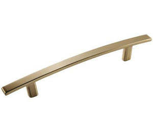 Amerock Cabinet Pull Golden Champagne 5-1/16 inch (128 mm) Center to Center Cyprus 1 Pack Drawer Pull Drawer Handle Cabinet Hardware