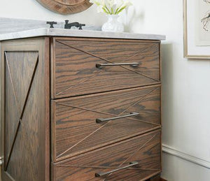 Amerock Cabinet Pull Graphite 6-5/16 inch (160 mm) Center to Center Riva 1 Pack Drawer Pull Drawer Handle Cabinet Hardware