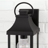 Capital Lighting 946411BK Bradford 1 Light Outdoor Wall Lantern Black