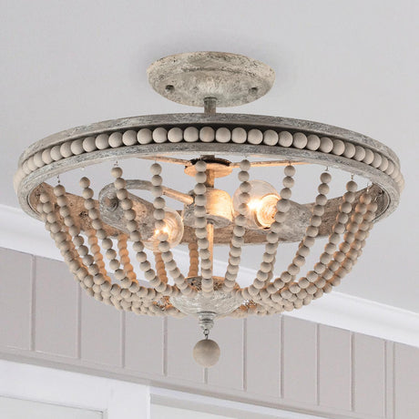 Capital Lighting 229521MS Kayla 2 Light Semi Flush Mystic Sand