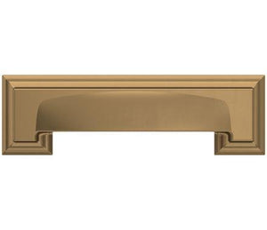 Amerock Cabinet Cup Pull Champagne Bronze 3 inch & 3-3/4 inch (76mm & 96 mm) Center-to-Center Appoint 1 Pack Drawer Pull Cabinet Handle Cabinet Hardware