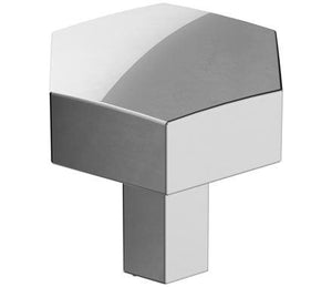 Amerock Cabinet Knob Polished Chrome 1-1/4 inch (32 mm) Diameter Caliber 1 Pack Drawer Knob Cabinet Hardware