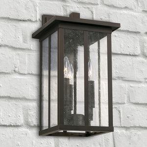 Capital Lighting 943832OZ Barrett 3 Light Outdoor Wall Lantern Oiled Bronze