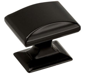 Amerock Cabinet Knob Black Bronze 1-1/4 inch (32 mm) Length Candler 1 Pack Drawer Knob Cabinet Hardware