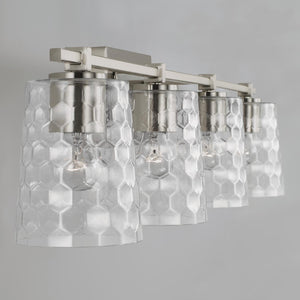 Capital Lighting 143541BN-517 Burke 4 Light Vanity Brushed Nickel