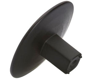 Amerock Cabinet Knob Matte Black 1-9/16 inch (40 mm) Diameter Concentric 1 Pack Drawer Knob Cabinet Hardware