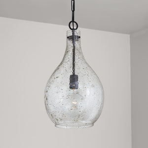Capital Lighting 333813MB-472 Rabun 1 Light Pendant Matte Black (Showroom Display for Sale)