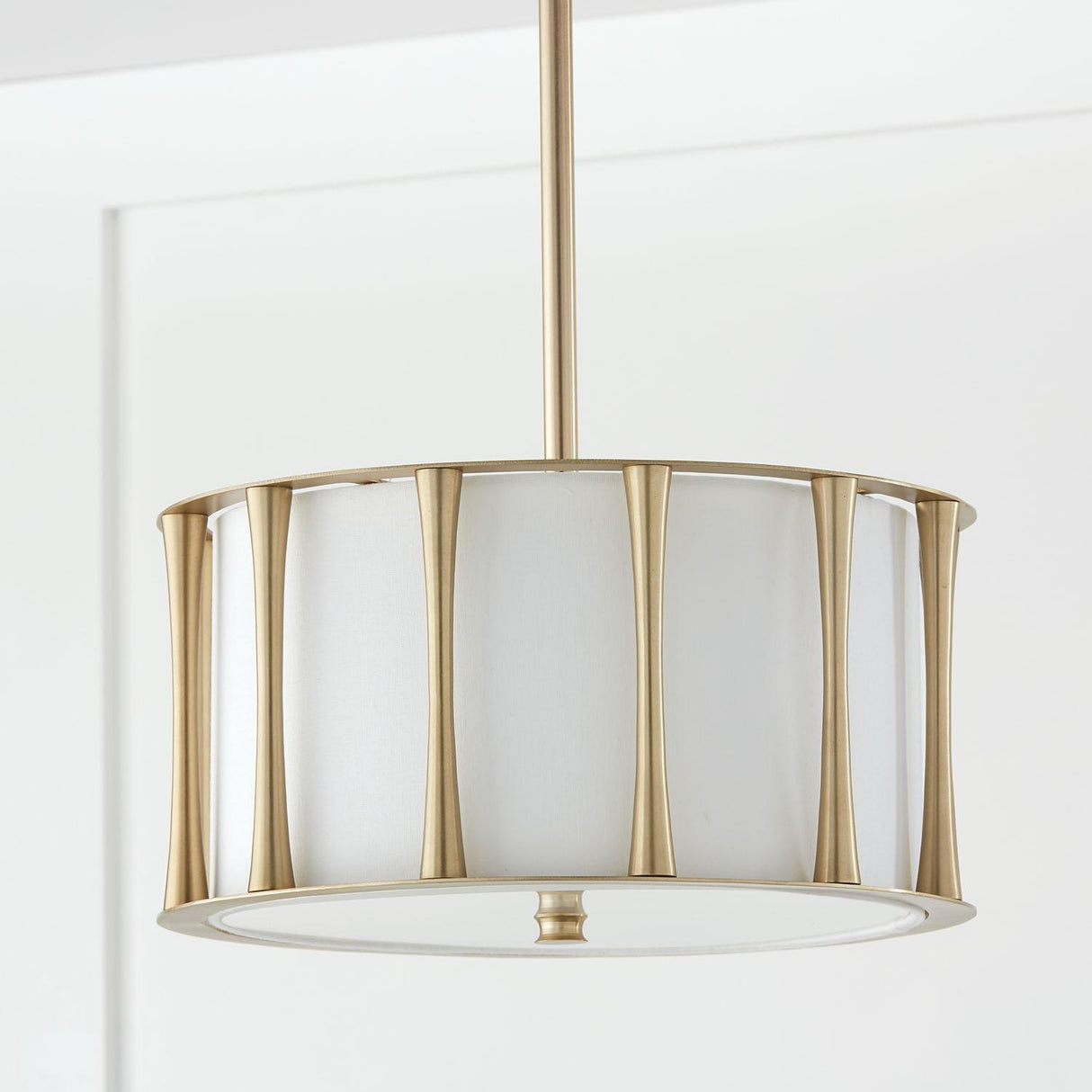 Capital Lighting 244631MA Bodie 3 Light Dual Mount Semi-Flush/Pendant Matte Brass