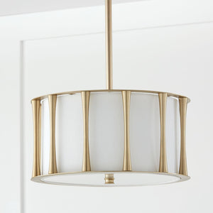 Capital Lighting 244631MA Bodie 3 Light Dual Mount Semi-Flush/Pendant Matte Brass
