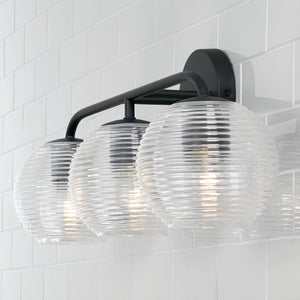 Capital Lighting 149931MB-544 Dolan 3 Light Vanity Matte Black