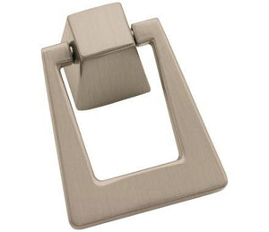 Amerock Cabinet Pendant Satin Nickel 1-13/16 inch (46 mm) Length Blackrock 1 Pack Cabinet Knob Drawer Knob Cabinet Hardware