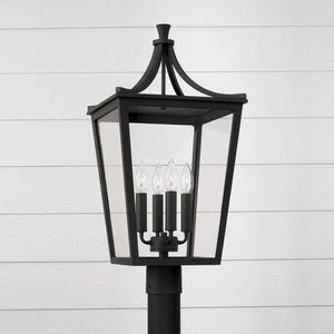 Capital Lighting 947943BK Adair 4 Light Outdoor Post Lantern Black