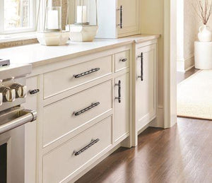 Amerock Cabinet Pull Black Chrome/Polished Chrome 8 inch (203 mm) Center-to-Center London 1 Pack Drawer Pull Drawer Handle Cabinet Hardware
