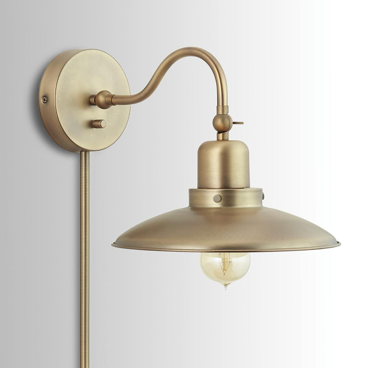 Capital Lighting 634811AD Dewitt 1 Light Sconce Aged Brass