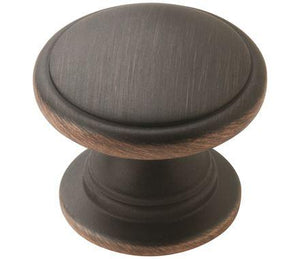 Amerock Cabinet Knob Oil Rubbed Bronze 1-1/4 inch (32 mm) Diameter Ravino 1 Pack Drawer Knob Cabinet Hardware
