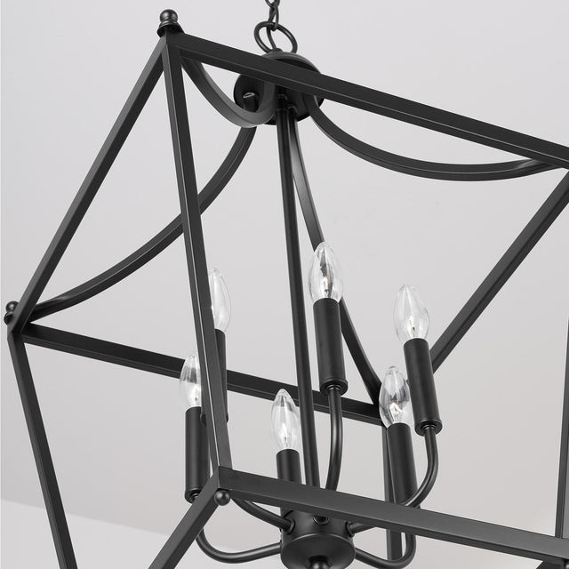 Capital Lighting 9552MB Stanton 6 Light Foyer Matte Black