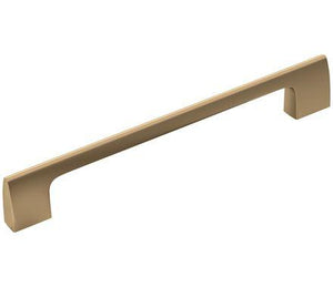 Amerock Cabinet Pull Golden Champagne 6-5/16 inch (160 mm) Center-to-Center Riva 1 Pack Drawer Pull Drawer Handle Cabinet Hardware