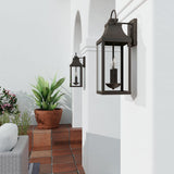 Capital Lighting 946421OZ Bradford 2 Light Outdoor Wall Lantern Oiled Bronze