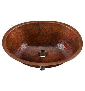 Thompson Traders Black Copper Farley Bath Sink Uruapan BOU-1915BC Aged Copper
 (Hammered)