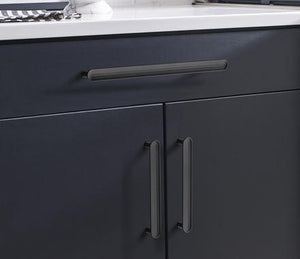 Amerock Cabinet Pull Matte Black 5-1/16 inch (128 mm) Center to Center Concentric 1 Pack Drawer Pull Drawer Handle Cabinet Hardware