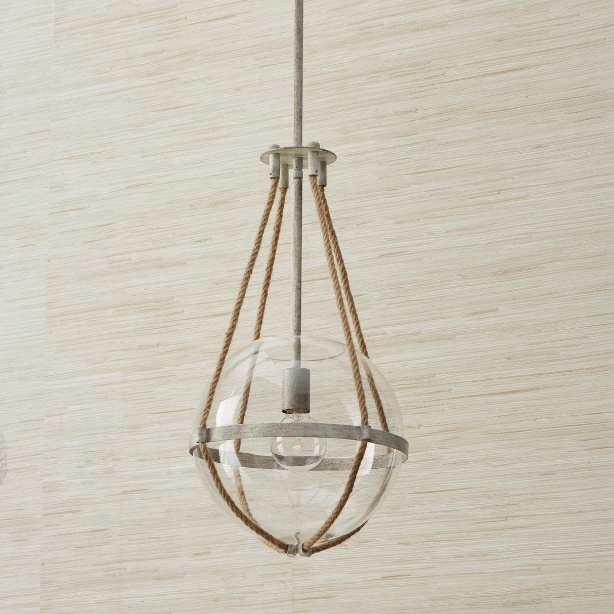 Capital Lighting 327413MS Beaufort 1 Light Pendant Mystic Sand