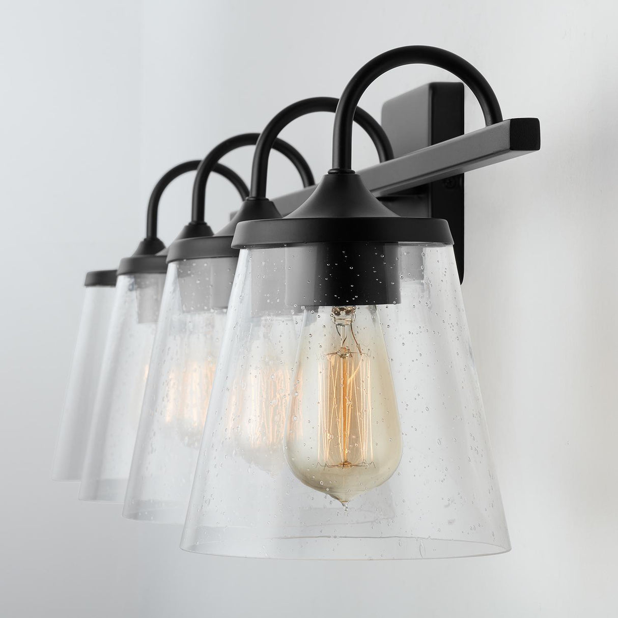 Capital Lighting 139142MB-496 Jayne 4 Light Vanity Matte Black