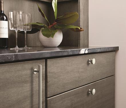Amerock Cabinet Pull Satin Nickel 6-5/16 inch (160 mm) Center-to-Center Radius 1 Pack Drawer Pull Cabinet Handle Cabinet Hardware