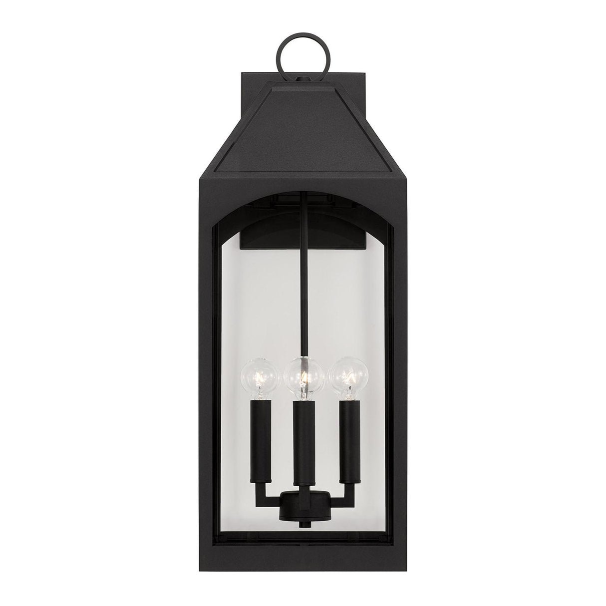 Capital Lighting 946341BK Burton 4 Light Outdoor Wall Lantern Black