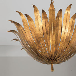 Capital Lighting 349541AG Eden 4 Light Pendant Antique Gold