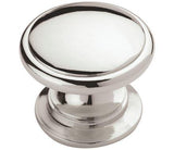 Amerock Cabinet Knob Polished Chrome 1-1/4 inch (32 mm) Diameter Ravino 1 Pack Drawer Knob Cabinet Hardware