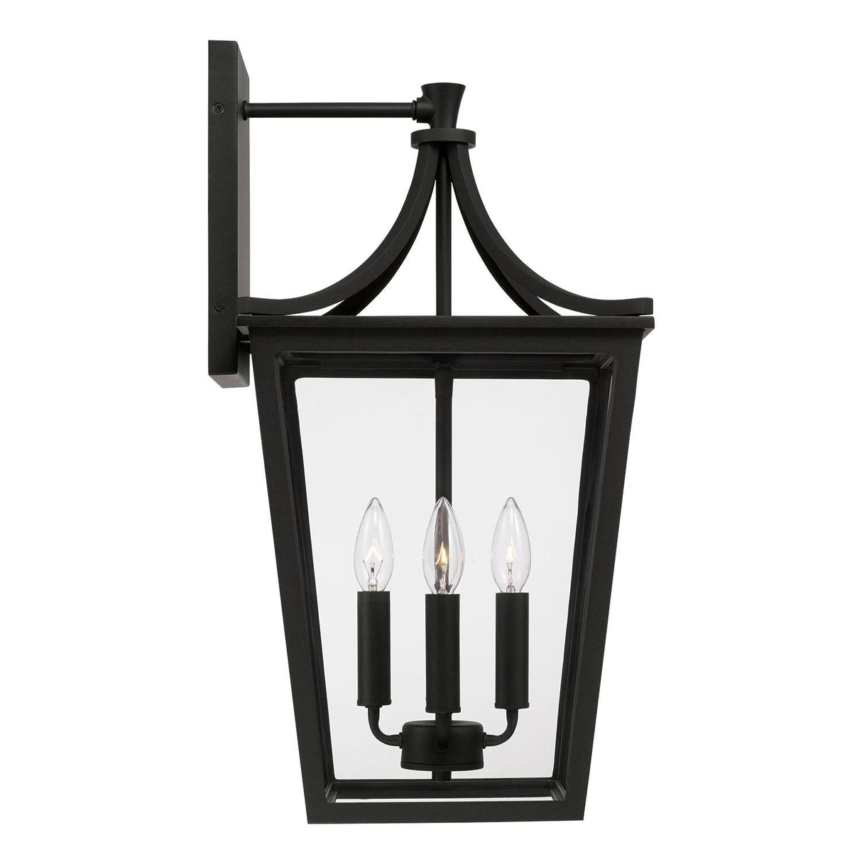 Capital Lighting 947941BK Adair 4 Light Outdoor Wall Lantern Black