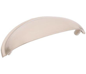 Amerock Cabinet Cup Pull Satin Nickel 3 inch (76 mm) Center-to-Center Ravino 1 Pack Drawer Pull Drawer Handle Cabinet Hardware