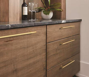 Amerock Cabinet Pull Champagne Bronze 7-9/16 inch (192 mm) Center-to-Center Radius 1 Pack Drawer Pull Cabinet Handle Cabinet Hardware