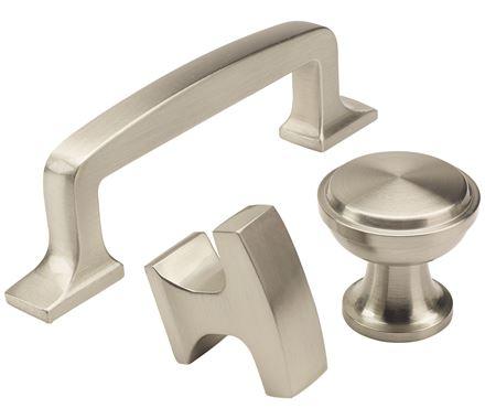 Amerock Cabinet Pull Polished Nickel 5-1/16 inch (128 mm) Center to Center Westerly 1 Pack Drawer Pull Drawer Handle Cabinet Hardware