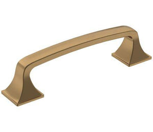 Amerock Cabinet Pull Champagne Bronze 3-3/4 inch (96 mm) Center-to-Center Ville 1 Pack Drawer Pull Cabinet Handle Cabinet Hardware