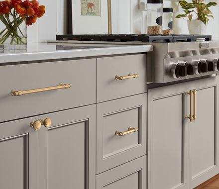 Amerock Cabinet Pull Champagne Bronze 8-13/16 inch (224 mm) Center-to-Center Winsome 1 Pack Drawer Pull Cabinet Handle Cabinet Hardware