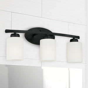 Capital Lighting 115231MB-338 Dixon 3 Light Vanity Matte Black
