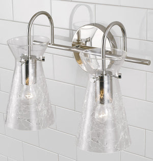 Capital Lighting 142421PN Mila 2 Light Vanity Polished Nickel