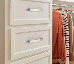 Amerock Cabinet Pull Satin Nickel 5-1/16 inch (128 mm) Center-to-Center Rift 1 Pack Drawer Pull Cabinet Handle Cabinet Hardware