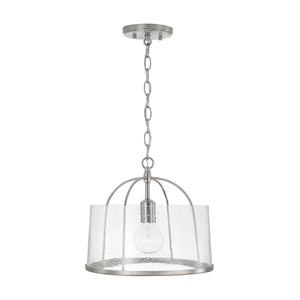 Capital Lighting 247011BN Madison 1 Light Semi-Flush Brushed Nickel