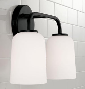 Capital Lighting 148821MB-542 Lawson 2 Light Vanity Matte Black